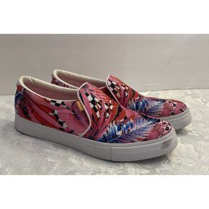 Nike Size‎ 10.5 Court Royale Slip On Sneakers Laser Fuchsia Floral Shoe Comfort